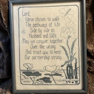 Handmade needlepoint prayer 🙏